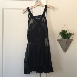Free People Embroidered Slip Dress